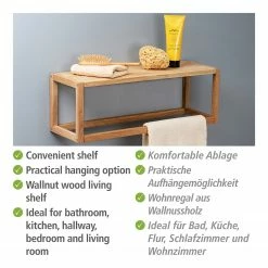 WENKO Wandregal Ferrara - Akazie massiv -Wohnzimmermöbel boutique en ligne 1000345607 220412 050 DETAILS P000000001000345607