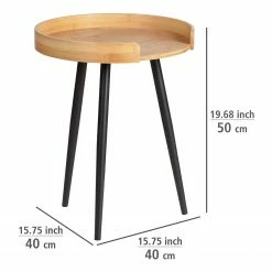 WENKO Beistelltisch Loft - Bambus massiv / Metall - Bambus / Schwarz 15 WENKO Beistelltisch Loft - Bambus massiv / Metall - Bambus / Schwarz -Wohnzimmermöbel boutique en ligne 1000345609 220412 500 SKETCH DETAILS P000000001000345609 sketch