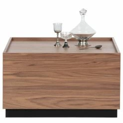 Red Living Couchtisch Valbo - Echtholzfurnier - Walnuss / Kiefer Schwarz - Breite: 82 cm -Wohnzimmermöbel boutique en ligne 1000345801 220428 040 DETAILS P000000001000345801