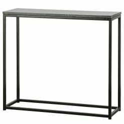 Red Living Konsolentisch Wida - Marmor / Metall - Marmor Schwarz / Schwarz