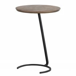 Red Living Beistelltisch Zerano - Metall - Messing / Schwarz