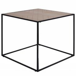 Red Living Couchtisch Talisay - Echtholzfurnier / Metall - Paulownia / Schwarz