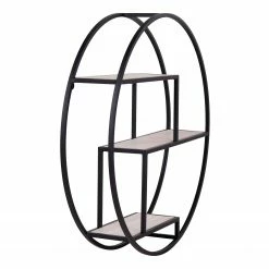 Red Living Wandregal Sling - Paulownia massiv / Metall - Paulownia / Schwarz -Wohnzimmermöbel boutique en ligne 1000345892 220428 050 DETAILS P000000001000345892