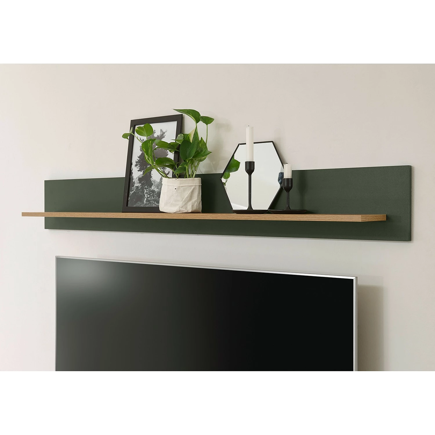 Norrwood Wohnkombination Cardet (2-teilig) - Moosgrün / Eiche Wotan Dekor 3 Norrwood Wohnkombination Cardet (2-teilig) - Moosgrün / Eiche Wotan Dekor – Bild 3