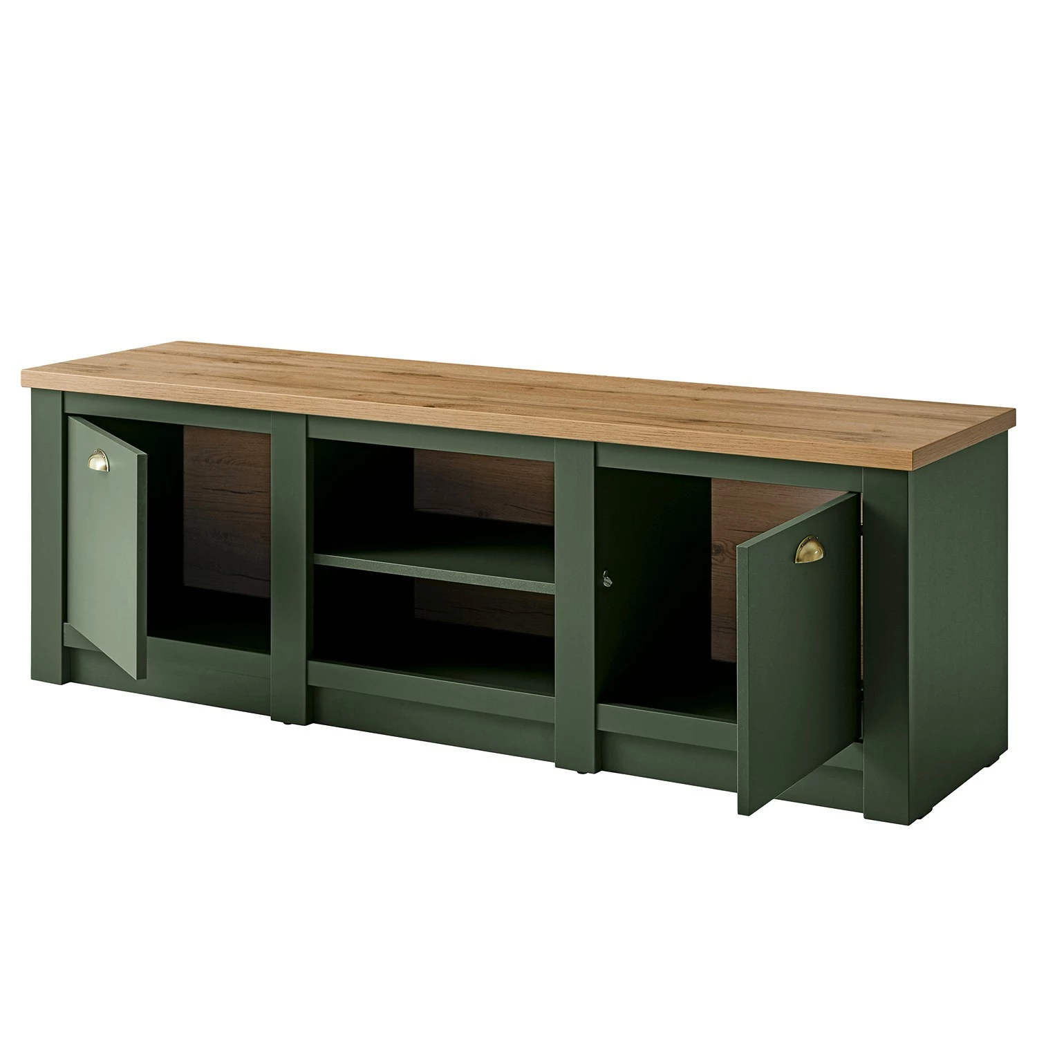 Norrwood Wohnkombination Cardet (2-teilig) - Moosgrün / Eiche Wotan Dekor 5 Norrwood Wohnkombination Cardet (2-teilig) - Moosgrün / Eiche Wotan Dekor – Bild 5