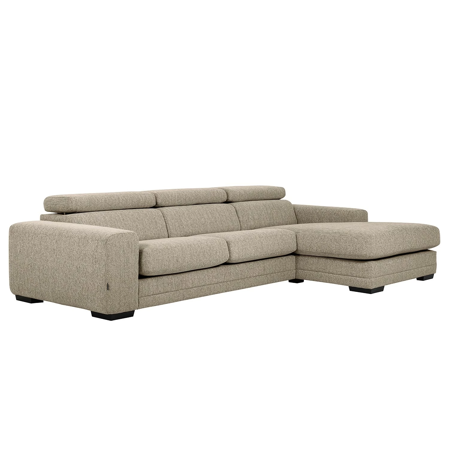 Loftscape Ecksofa Penpont - Flachgewebe Kaja: Anthrazit - Longchair davorstehend rechts 1 Loftscape Ecksofa Penpont - Flachgewebe Kaja: Anthrazit - Longchair davorstehend rechts