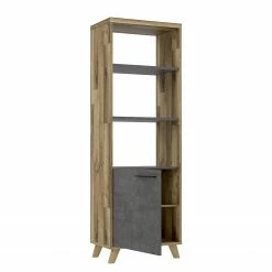 Fredriks Büroregal Winster - Asteiche Dekor / Beton Dekor -Wohnzimmermöbel boutique en ligne 1000348165 220505 032 DETAILS P000000001000348165