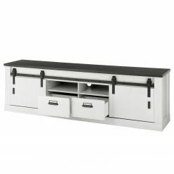 Ridgevalley TV-Lowboard Shutter II - Pinie Weiß Dekor -Wohnzimmermöbel boutique en ligne 1000348677 220505 040 DETAILS P000000001000348677