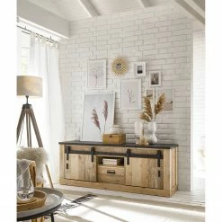 Ridgevalley Wohnwand Shutter III (4-teilig) - Eiche Dekor -Wohnzimmermöbel boutique en ligne 1000348724 220505 022 MOOD DETAILS P000000001000348724 mood