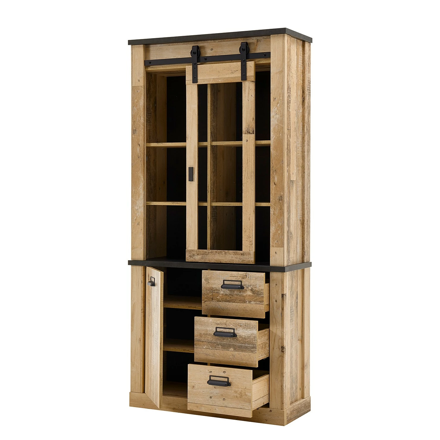 Ridgevalley Wohnwand Shutter IV (4-teilig) - Eiche Dekor 9 Ridgevalley Wohnwand Shutter IV (4-teilig) - Eiche Dekor – Bild 9