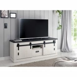 Ridgevalley Wohnwand Shutter I (3-teilig) - Pinie Weiß Dekor -Wohnzimmermöbel boutique en ligne 1000348727 220505 021 MOOD DETAILS P000000001000348727 mood