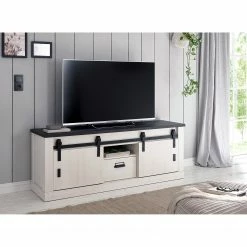 Ridgevalley Wohnwand Shutter III (4-teilig) - Pinie Weiß Dekor -Wohnzimmermöbel boutique en ligne 1000348734 220505 022 MOOD DETAILS P000000001000348734 mood