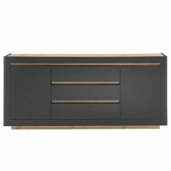 Loftscape Sideboard Accra - Anthrazit / Eiche Dekor -Wohnzimmermöbel boutique en ligne 1000348819 220506 030 DETAILS P000000001000348819
