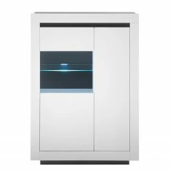 Loftscape Highboard Accra - Weiß / Anthrazit -Wohnzimmermöbel boutique en ligne 1000348824 220506 030 DETAILS P000000001000348824