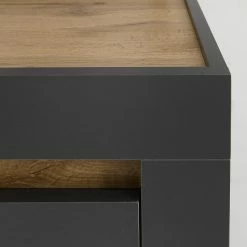 Loftscape Wohnwand Accra I (4-teilig) - Anthrazit / Eiche Dekor -Wohnzimmermöbel boutique en ligne 1000348829 220506 042 DETAILS P000000001000348829