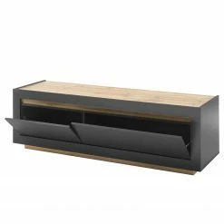 Loftscape Wohnwand Accra II (4-teilig) - Anthrazit / Eiche Dekor -Wohnzimmermöbel boutique en ligne 1000348832 220506 032 DETAILS P000000001000348832