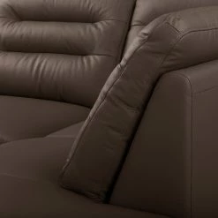 Loftscape Ecksofa Pitalito - Echtleder Maer: Dunkelbraun - Ottomane davorstehend rechts -Wohnzimmermöbel boutique en ligne 1000349696 220517 130 DETAILS P000000001000349696