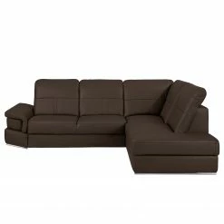 Loftscape Ecksofa Katamaran - Echtleder Maer: Dunkelbraun - Ottomane davorstehend rechts -Wohnzimmermöbel boutique en ligne 1000349713 220517 050 DETAILS P000000001000349713