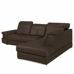 Loftscape Ecksofa Katamaran - Echtleder Maer: Dunkelbraun - Ottomane davorstehend rechts -Wohnzimmermöbel boutique en ligne 1000349713 220517 060 DETAILS P000000001000349713