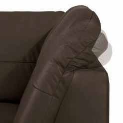 Loftscape Ecksofa Katamaran - Echtleder Maer: Dunkelbraun - Ottomane davorstehend rechts -Wohnzimmermöbel boutique en ligne 1000349713 220517 090 DETAILS P000000001000349713