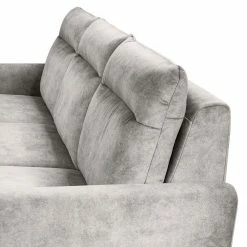 Norrwood Ecksofa Sombrilla - Samt Cloe: Hellgrau - Longchair davorstehend links -Wohnzimmermöbel boutique en ligne 1000349730 220517 090 DETAILS P000000001000349730