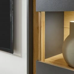 Norrwood Wohnwand Olon III (3-teilig) - Anthrazit -Wohnzimmermöbel boutique en ligne 1000350322 220517 036 DETAILS P000000001000350322