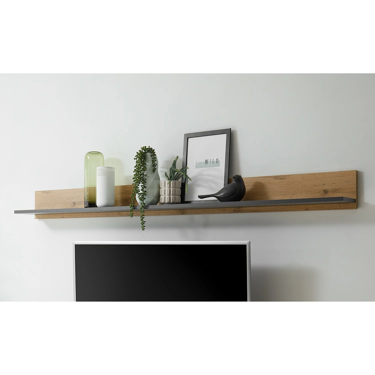 Norrwood Wohnwand Olon V (4-teilig) - Anthrazit 6 Norrwood Wohnwand Olon V (4-teilig) - Anthrazit – Bild 6