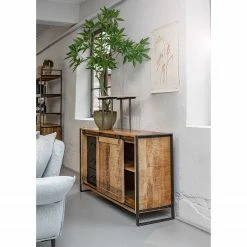 Red Living Sideboard Toleos - Mango sägerau massiv / Eisen - Mangoholz / Schwarz -Wohnzimmermöbel boutique en ligne 1000352070 220520 021 MOOD DETAILS P000000001000352070 mood