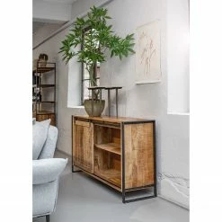 Red Living Sideboard Toleos - Mango sägerau massiv / Eisen - Mangoholz / Schwarz -Wohnzimmermöbel boutique en ligne 1000352070 220520 022 MOOD DETAILS P000000001000352070 mood