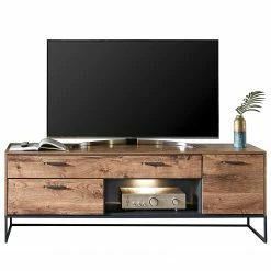 Red Living Wohnwand Meevoo V (3-teilig) - Eiche Rustikal Dekor / Graphit -Wohnzimmermöbel boutique en ligne 1000352091 220510 030 DETAILS P000000001000352091