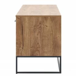 Red Living Wohnwand Meevoo V (3-teilig) - Eiche Rustikal Dekor / Graphit -Wohnzimmermöbel boutique en ligne 1000352091 220516 032 DETAILS P000000001000352091