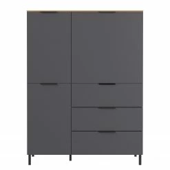 Germania Highboard California - Graphit 14 Germania Highboard California - Graphit -Wohnzimmermöbel boutique en ligne 1000352103 220512 030 DETAILS P000000001000352103