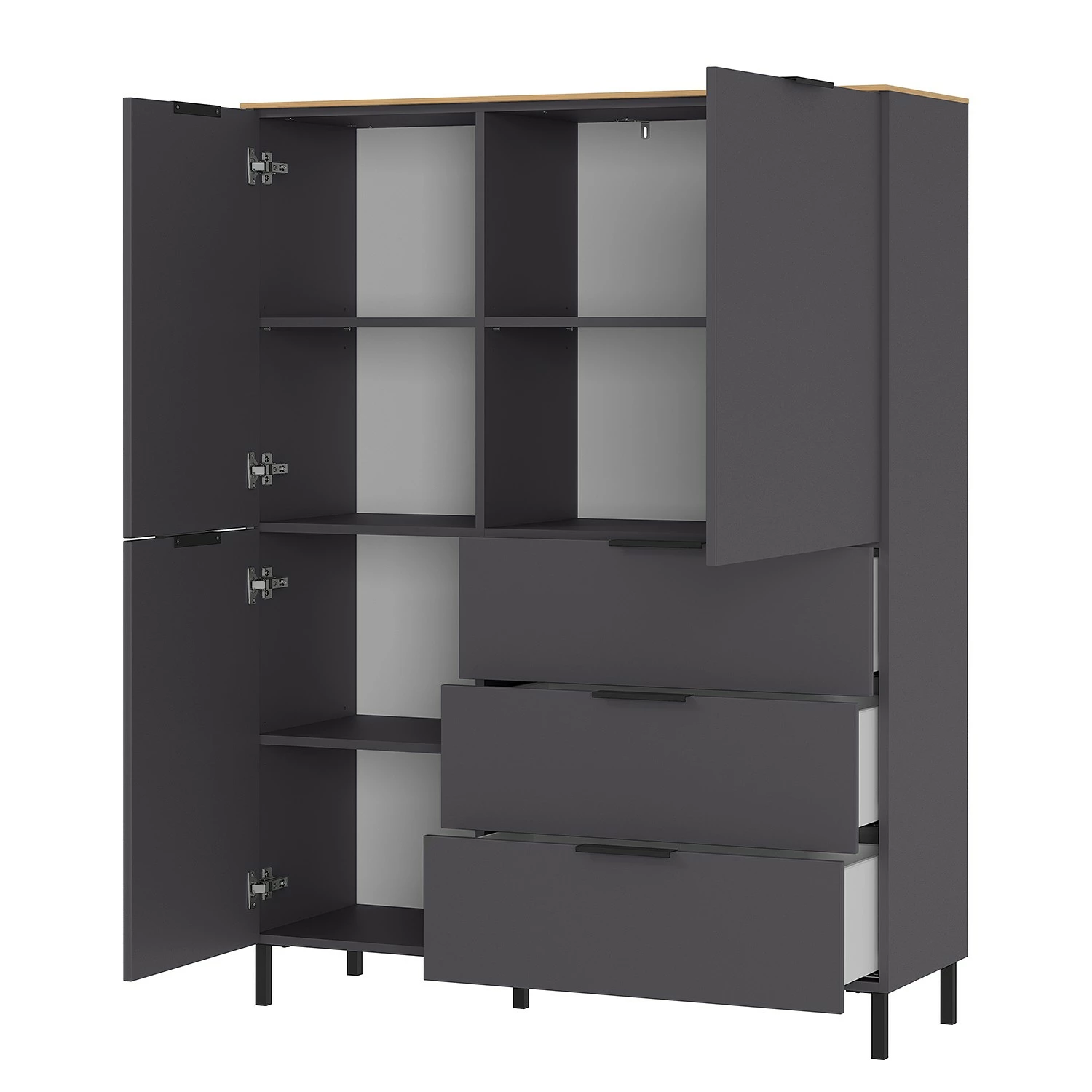 Germania Highboard California - Graphit 6 Germania Highboard California - Graphit – Bild 6