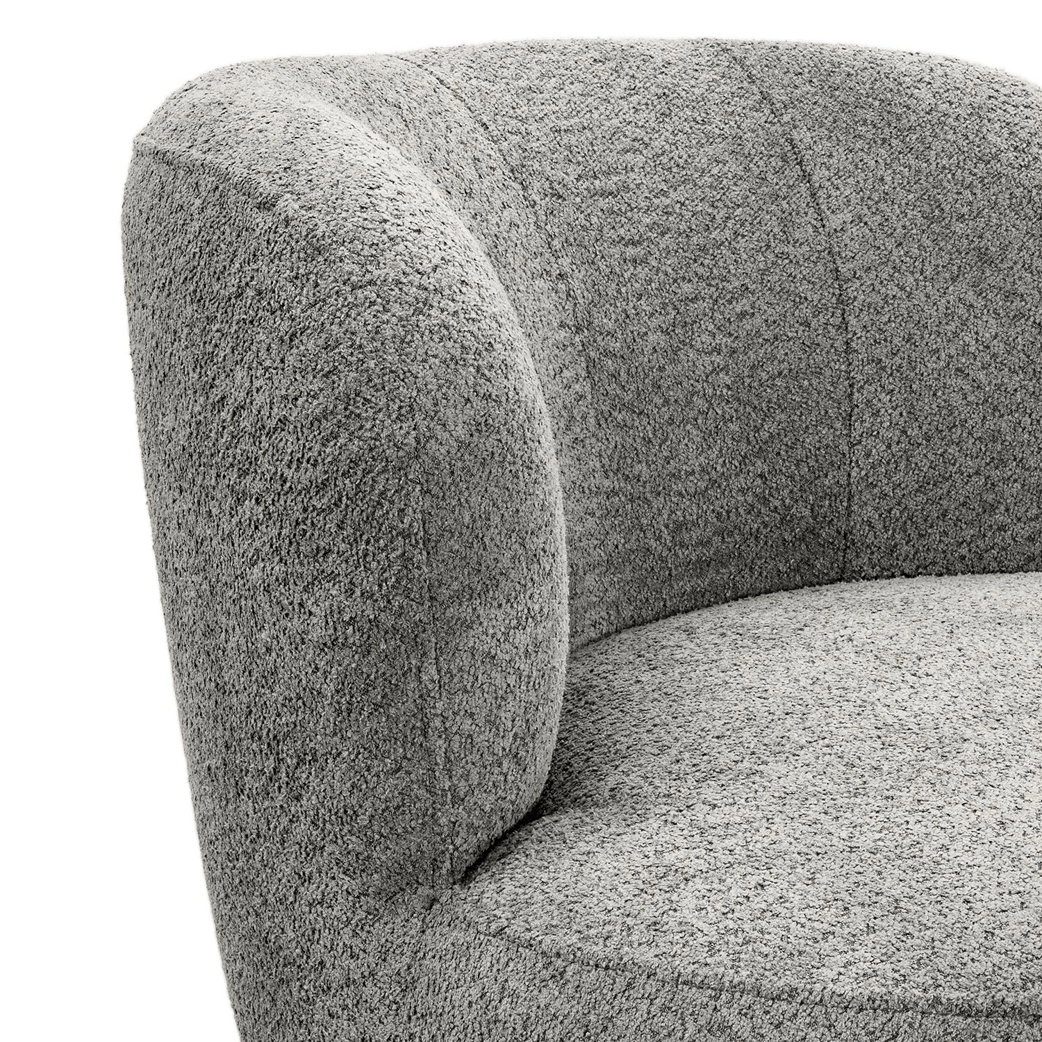 Loftscape Sessel Union - Chenille Cady: Hellgrau - Ohne Hocker 8 Loftscape Sessel Union - Chenille Cady: Hellgrau - Ohne Hocker – Bild 8