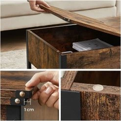 Red Living Couchtisch Morristown I - Braun / Schwarz -Wohnzimmermöbel boutique en ligne 1000353401 220601 031 DETAILS P000000001000353401