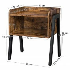 Red Living Beistelltisch Leesville III - Braun / Schwarz -Wohnzimmermöbel boutique en ligne 1000353412 220601 500 SKETCH DETAILS P000000001000353412 sketch