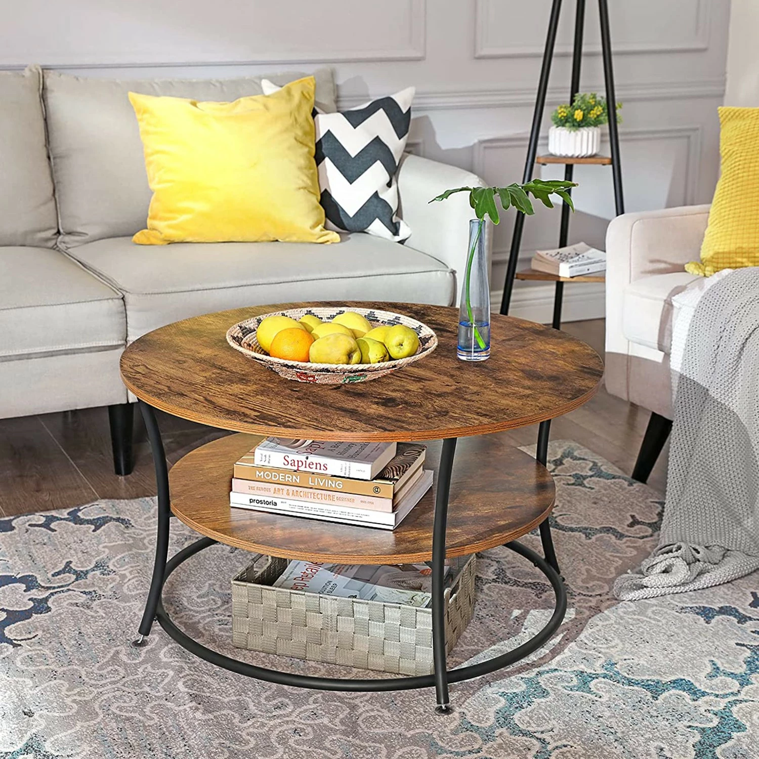 Red Living Couchtisch Raphine - Braun / Schwarz 2 Red Living Couchtisch Raphine - Braun / Schwarz – Bild 2