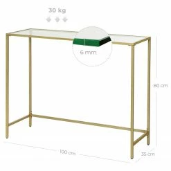 Red Living Konsolentisch Poygan II - Glas / Metall - Gold -Wohnzimmermöbel boutique en ligne 1000353441 220601 500 SKETCH DETAILS P000000001000353441 sketch