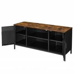 Red Living TV-Lowboard Ferris Wheel - Braun / Schwarz -Wohnzimmermöbel boutique en ligne 1000353466 220601 030 DETAILS P000000001000353466