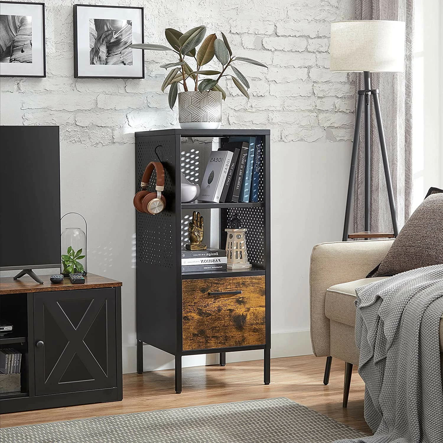 Red Living Regal Mocksville - Braun / Schwarz 2 Red Living Regal Mocksville - Braun / Schwarz – Bild 2