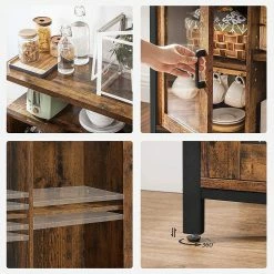 Red Living Kommode Toulouse I - Braun / Schwarz -Wohnzimmermöbel boutique en ligne 1000355223 220601 031 DETAILS P000000001000355223