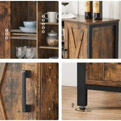 Red Living Kommode Torm I - Braun / Schwarz -Wohnzimmermöbel boutique en ligne 1000355227 220601 032 DETAILS P000000001000355227