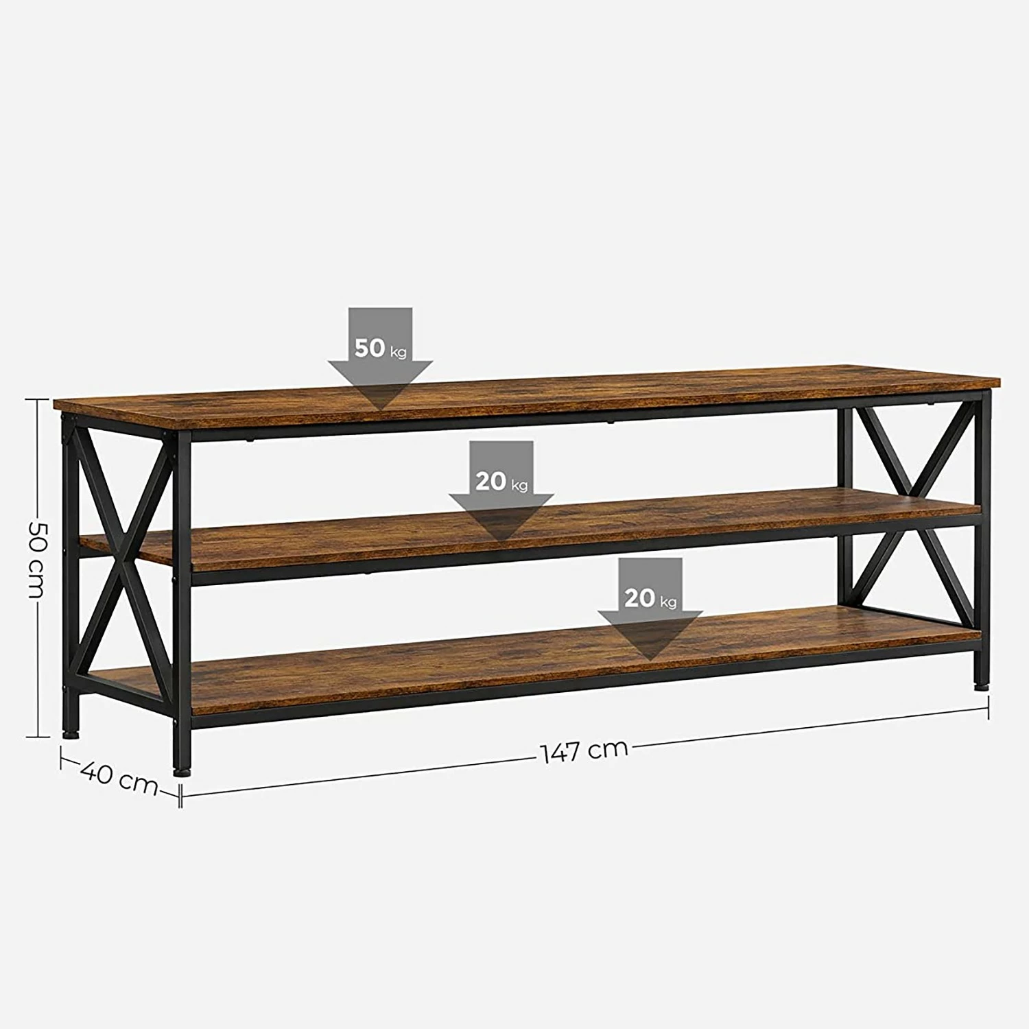 Red Living TV-Rack Molalla - Braun / Schwarz 7 Red Living TV-Rack Molalla - Braun / Schwarz – Bild 7