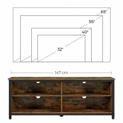 Red Living TV-Lowboard Leesville - Braun / Schwarz -Wohnzimmermöbel boutique en ligne 1000355237 220601 501 SKETCH DETAILS P000000001000355237 sketch