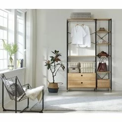 Red Living Regal Ruoms I - Akazie Dekor / Schwarz -Wohnzimmermöbel boutique en ligne 1000355289 220603 023 MOOD DETAILS P000000001000355289 mood