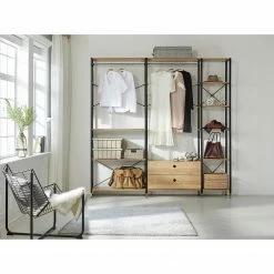 Red Living Regal Ruoms V - Akazie Dekor / Schwarz -Wohnzimmermöbel boutique en ligne 1000355291 220603 021 MOOD DETAILS P000000001000355291 mood