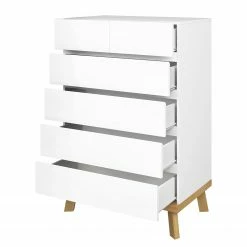 Norrwood Kommode Skön - Weiß / Eiche Dekor -Wohnzimmermöbel boutique en ligne 1000355301 220603 031 DETAILS P000000001000355301