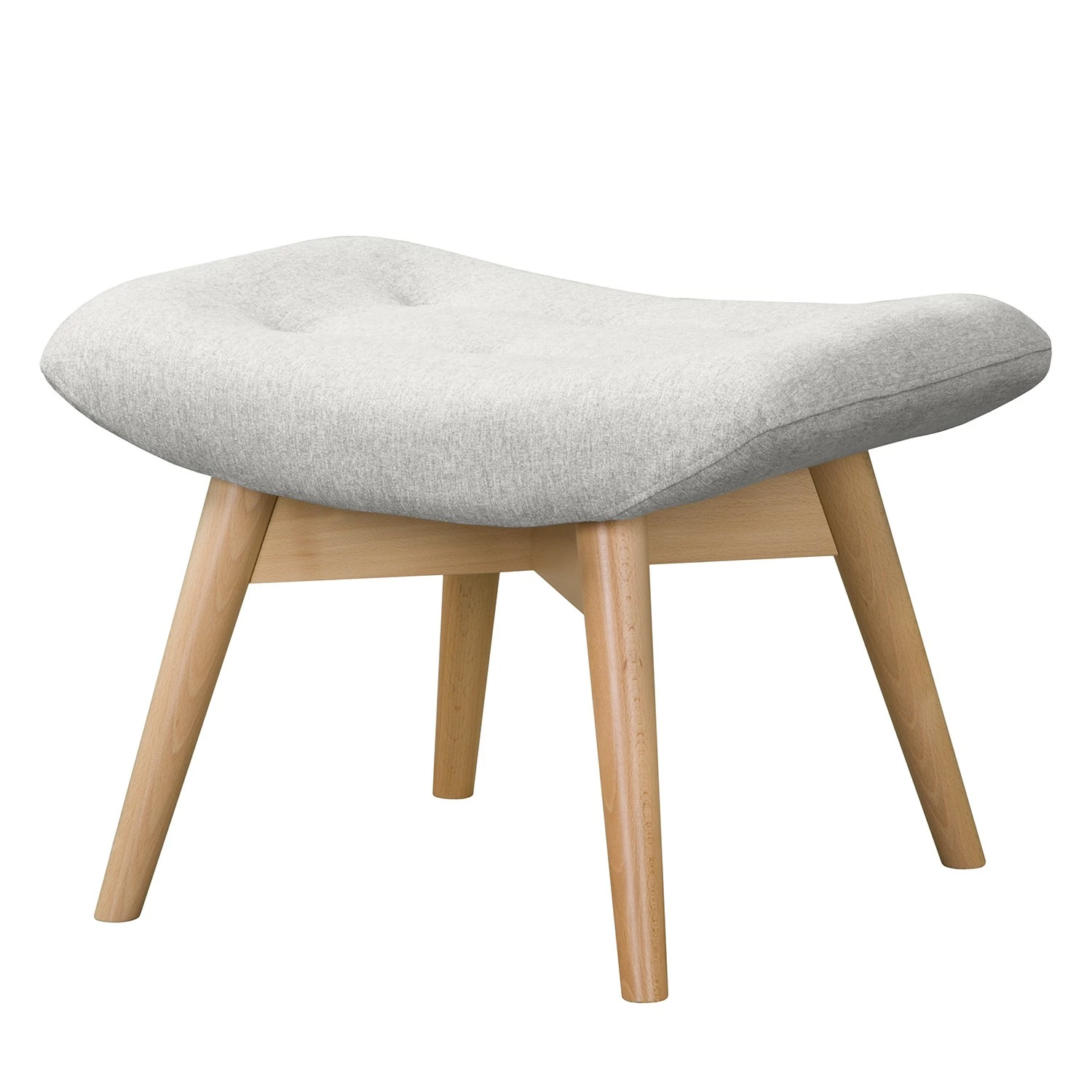 Norrwood Polsterhocker Brazil - Strukturstoff Ondria: Hellbeige 1 Norrwood Polsterhocker Brazil - Strukturstoff Ondria: Hellbeige