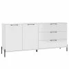 Loftscape Sideboard Ozora II - Hochglanz Weiß / Matt Weiß