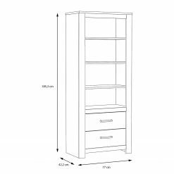 Loftscape Regal Verolme - Eiche Dekor -Wohnzimmermöbel boutique en ligne 1000356719 220603 500 SKETCH DETAILS P000000001000356719 sketch